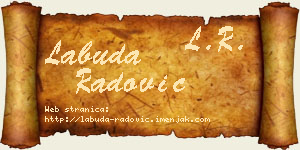Labuda Radović vizit kartica